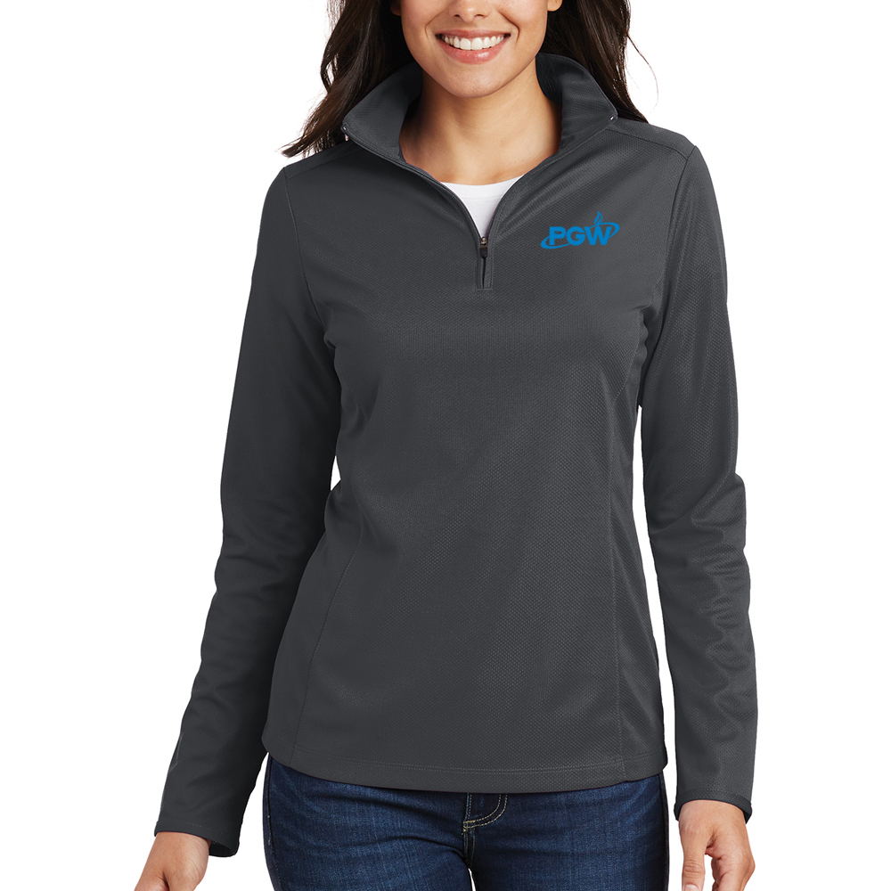 Battleship-Grey-Ladies-Pinpoint-Mesh-1-2-Zip