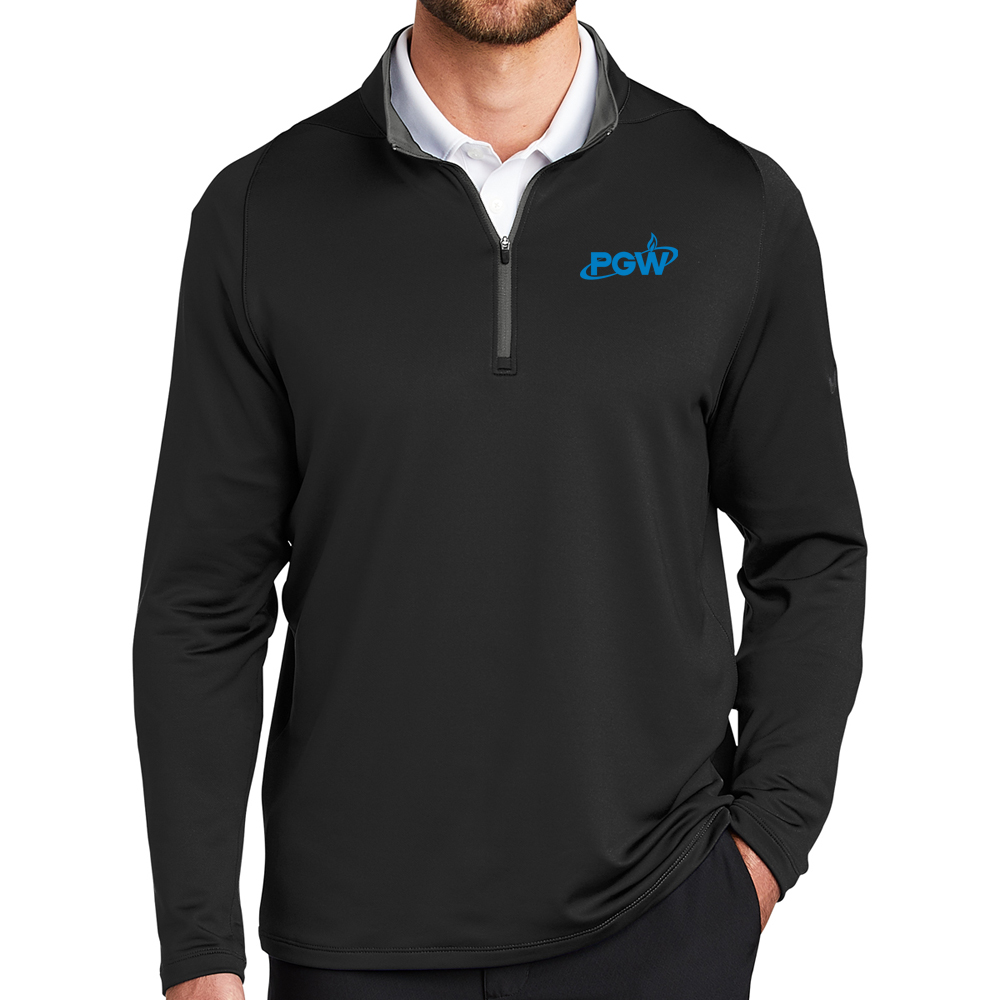 Black-Dark-Grey-Men's-Nike-Dri-FIT-Stretch-1-2-Zip