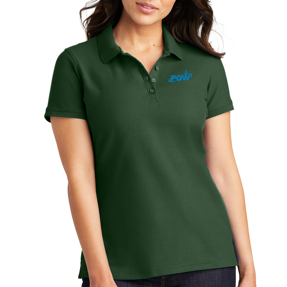 Deep-Forest-Green-Ladies-Core-Pique-Polo