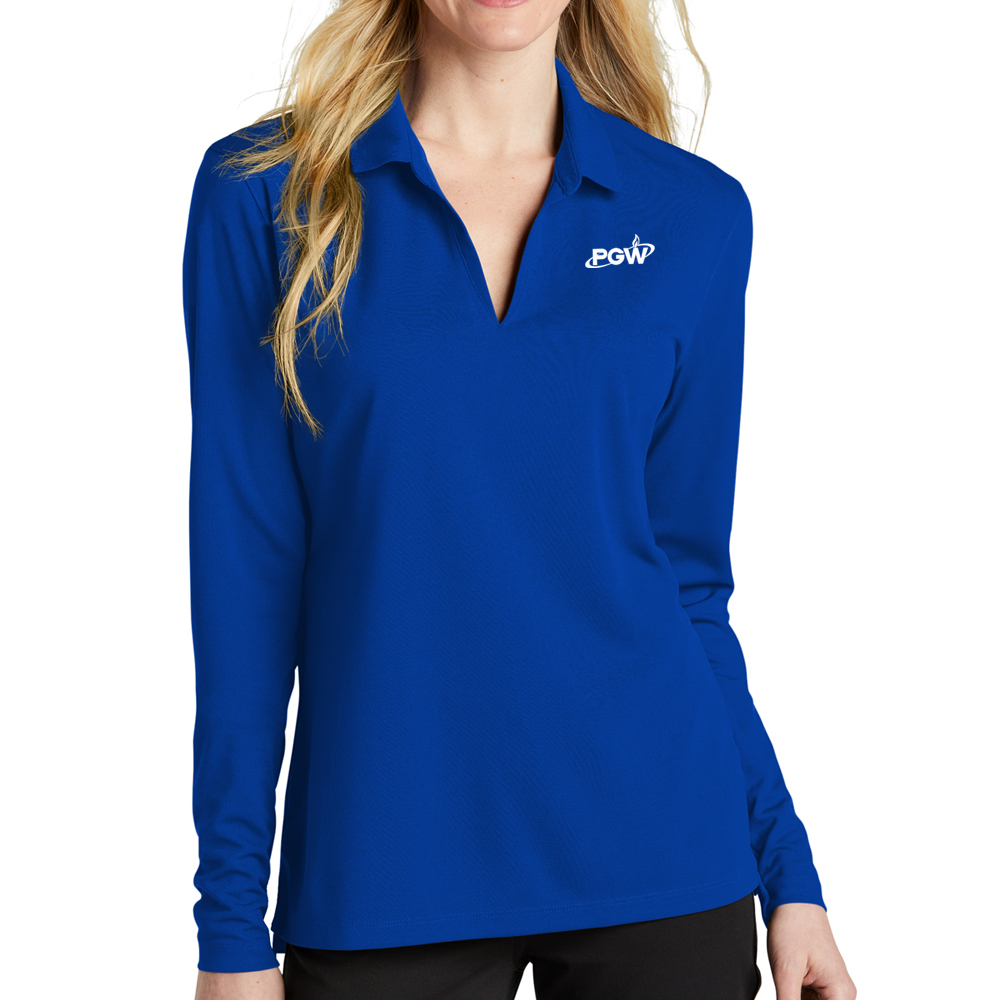 Game-Royal-Ladies-Nike-Dri-FIT-Micro-Pique-2.0-Long-Sleeve-Polo