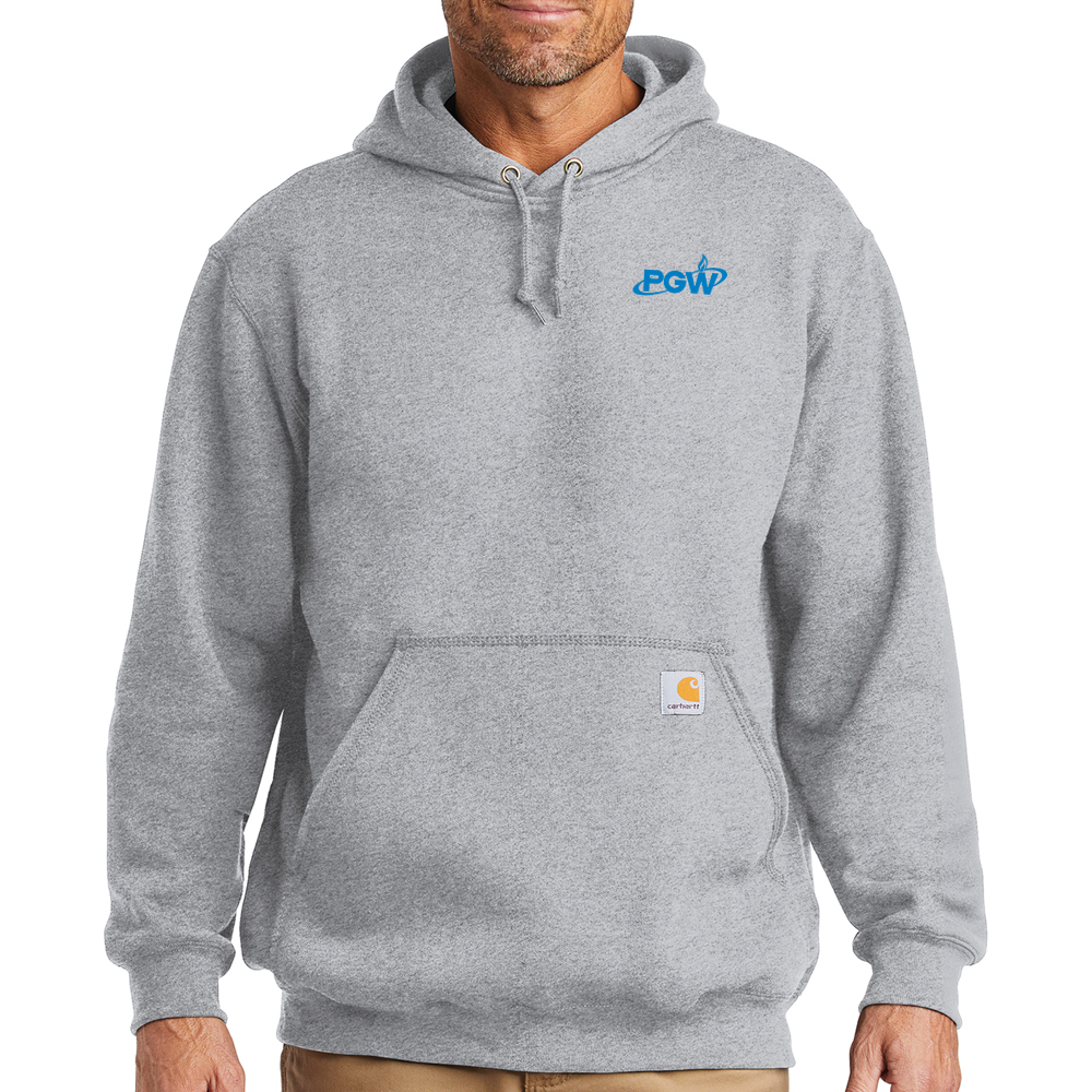 Heather-Grey-Carhartt-Men's-Midweight-Hooded-Sweatshirt