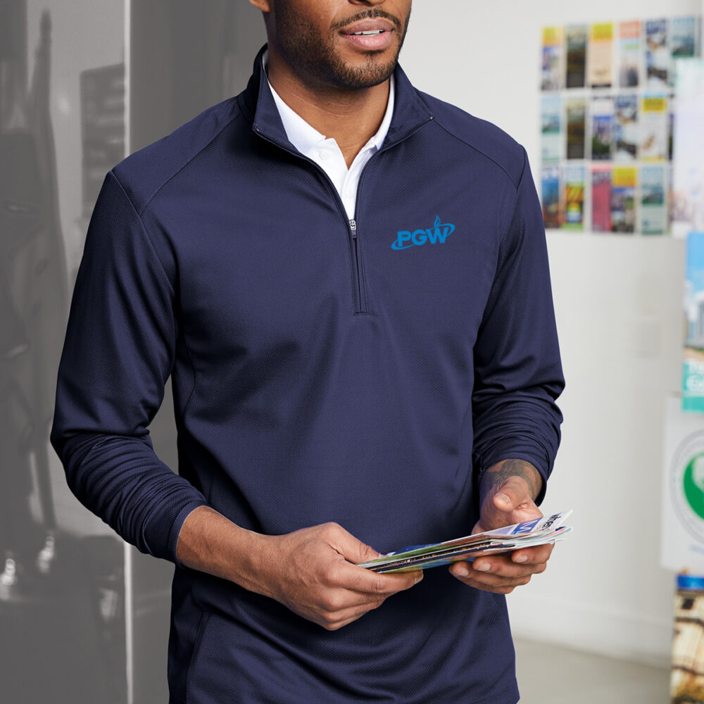 Navy-2Men's-Pinpoint-Mesh-1-2-Zip