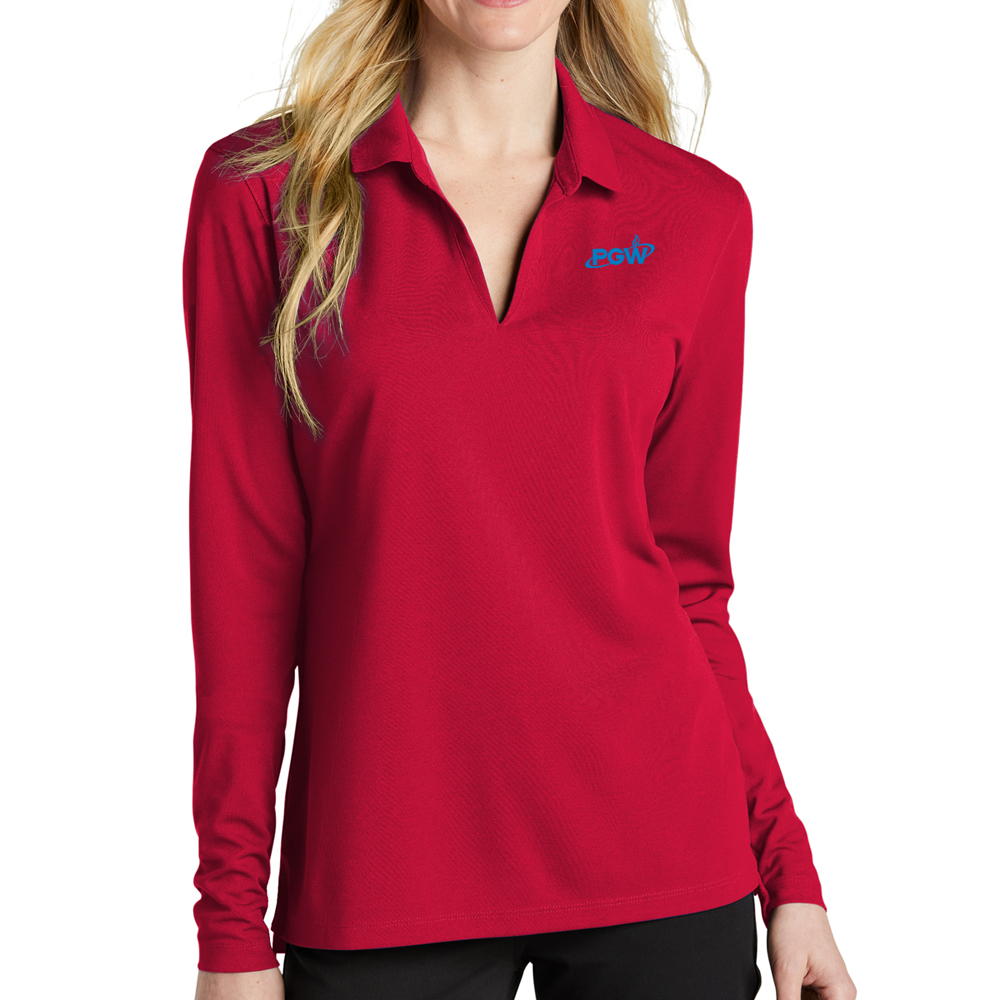 University-Red-Ladies-Nike-Dri-FIT-Micro-Pique-2.0-Long-Sleeve-Polo