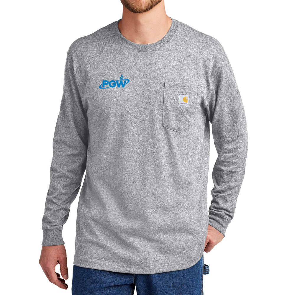 Heather-Grey-Carhartt-Workwear-Long-Sleeve-Pocket-Tee