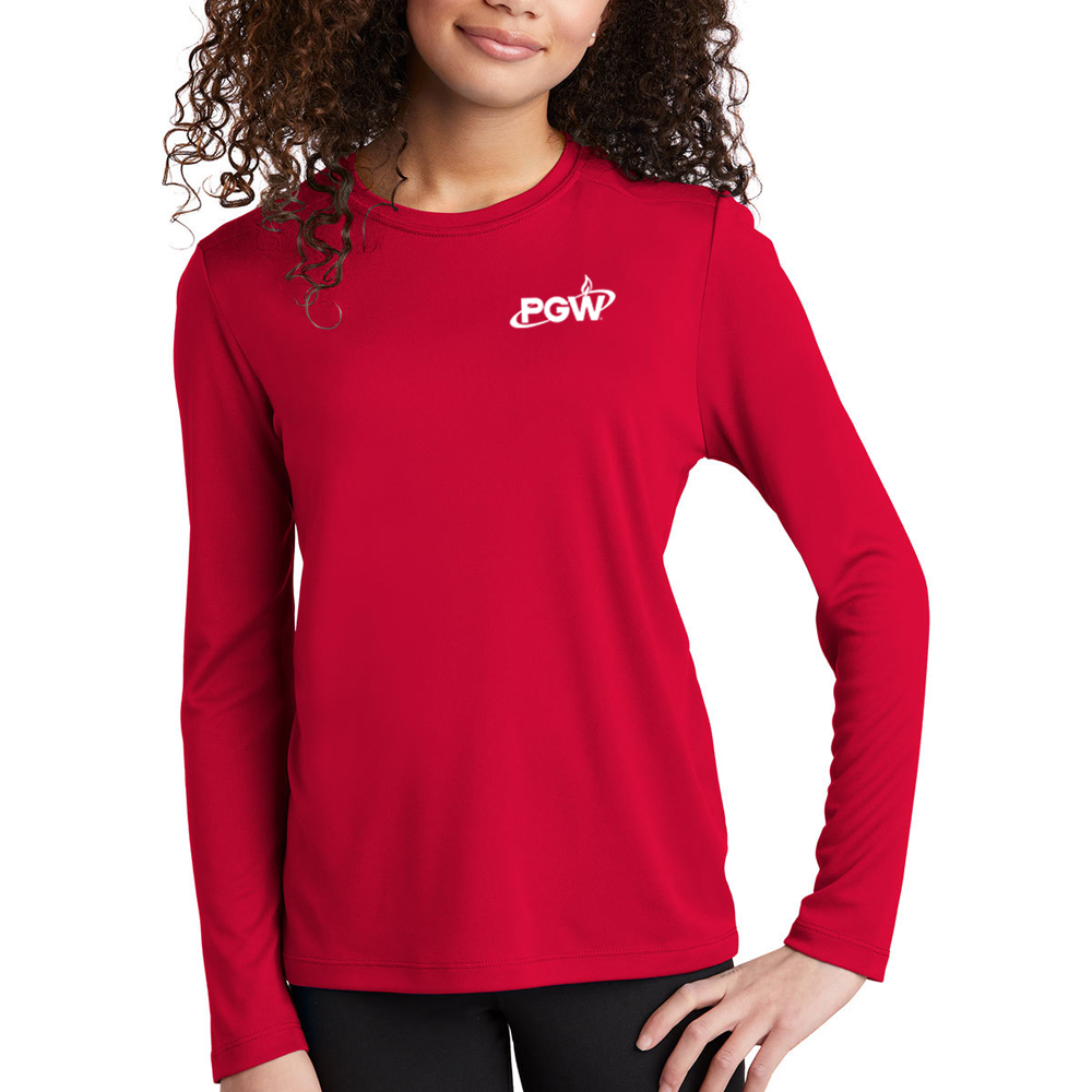 Red-Sport-Tek-Youth-Posi-UV-Pro-Long-Sleeve-Tee----