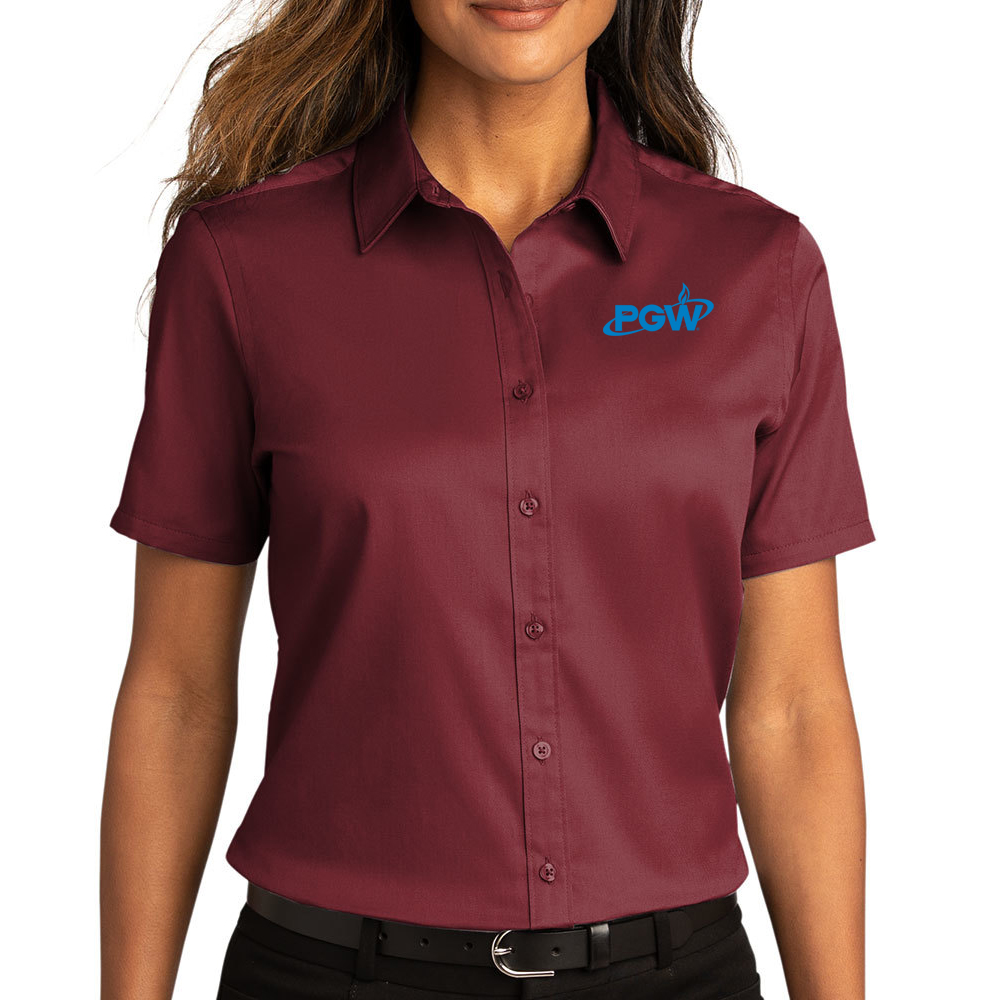 Ladies' Port Authority® Short Sleeve SuperPro React ™ Twill Shirt - Image 6
