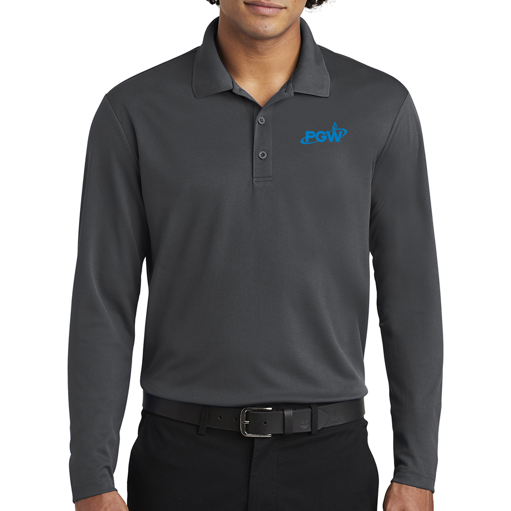 Men's RacerMesh Long Sleeve Polo - Image 8