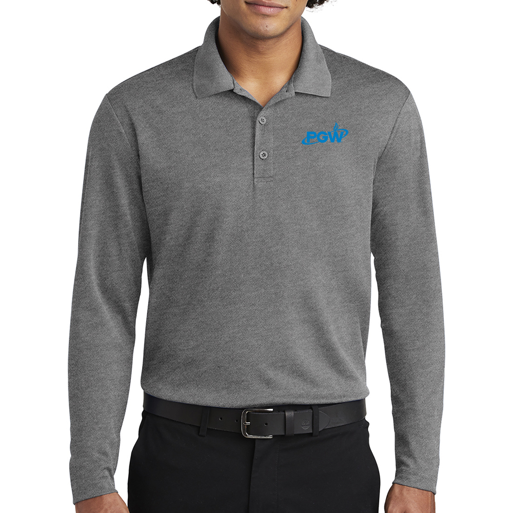 Men's RacerMesh Long Sleeve Polo - Image 7
