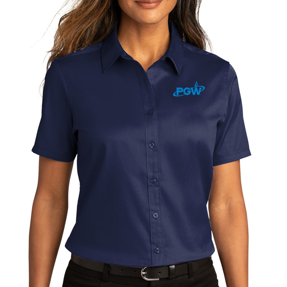 Ladies' Port Authority® Short Sleeve SuperPro React ™ Twill Shirt - Image 5