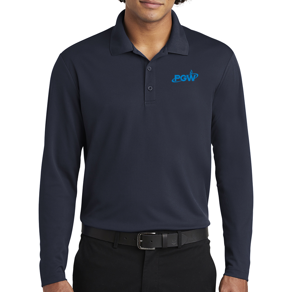 Men's RacerMesh Long Sleeve Polo - Image 6