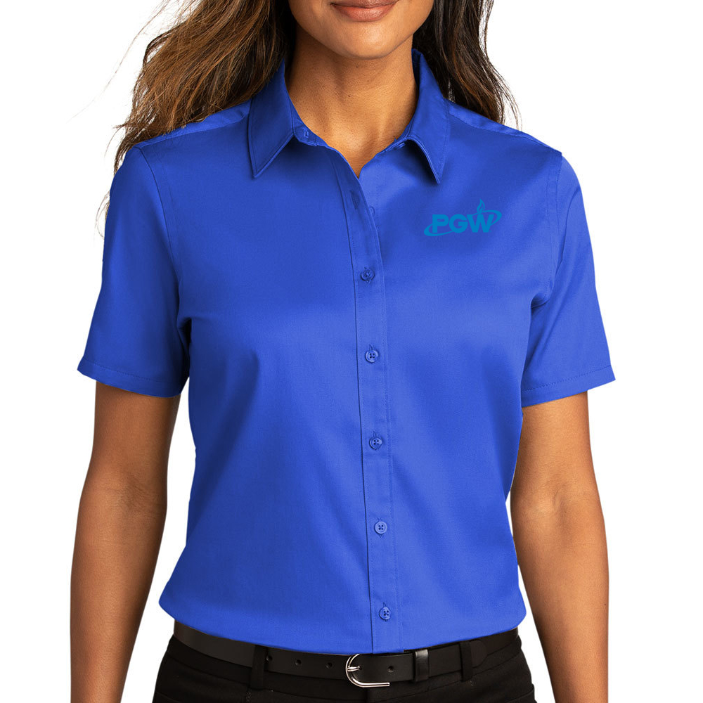 Ladies' Port Authority® Short Sleeve SuperPro React ™ Twill Shirt - Image 4