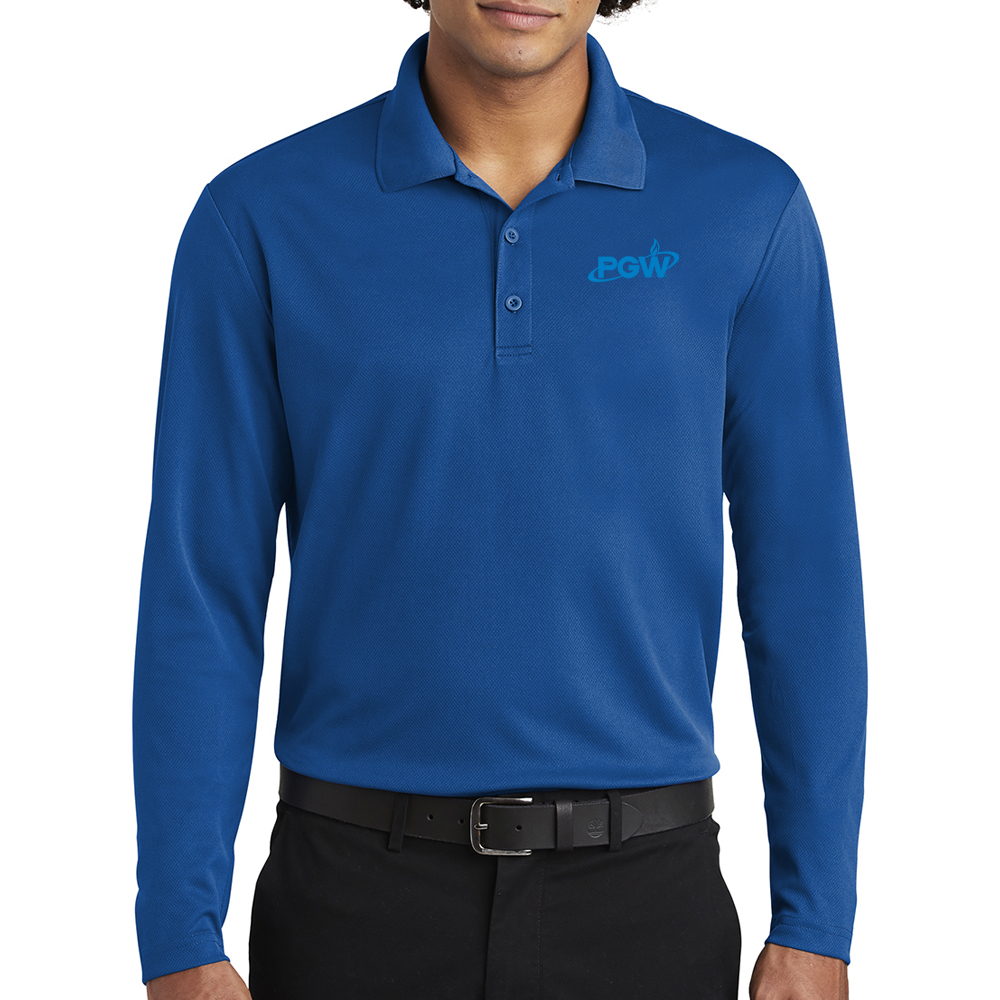 Men's RacerMesh Long Sleeve Polo - Image 5