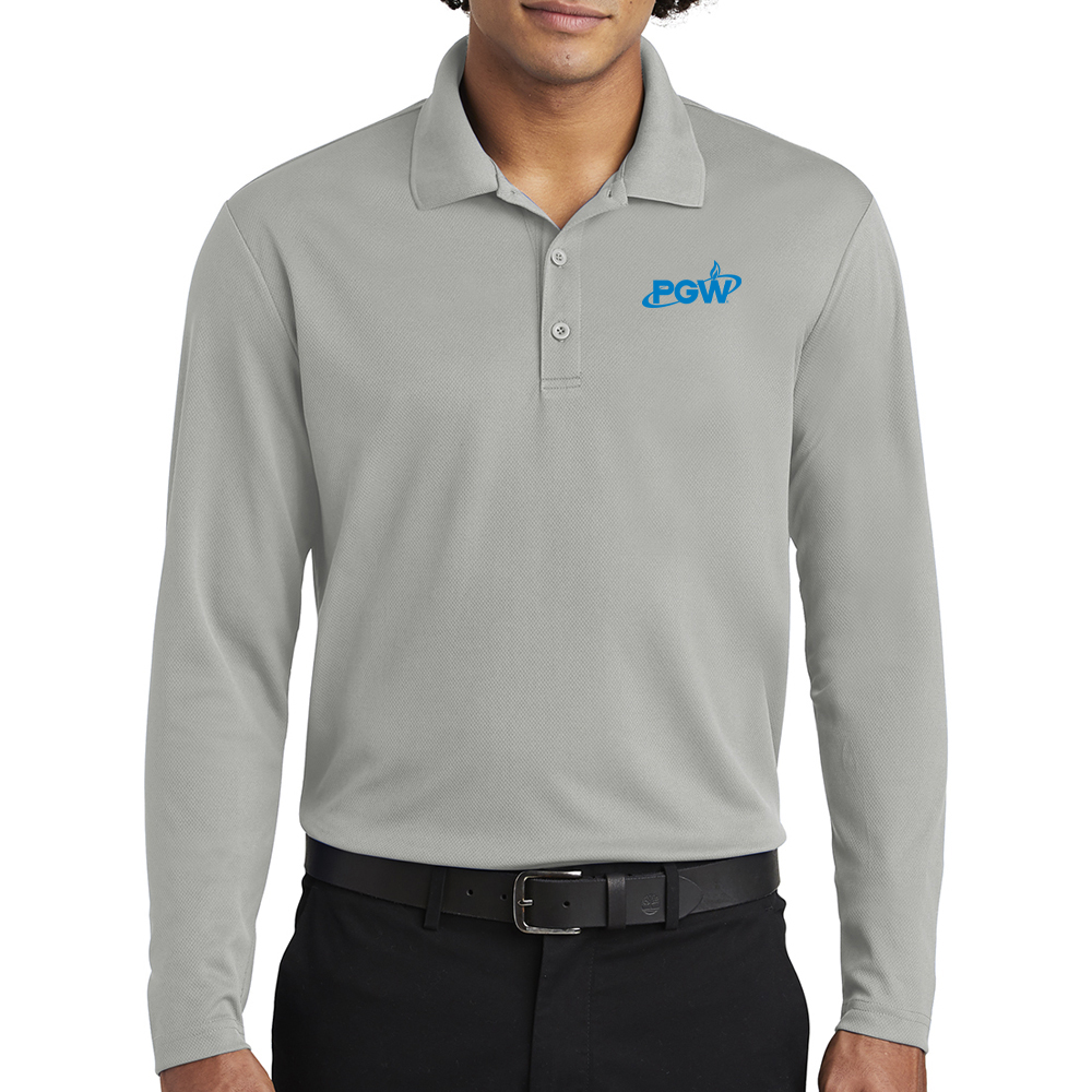 Men's RacerMesh Long Sleeve Polo - Image 4