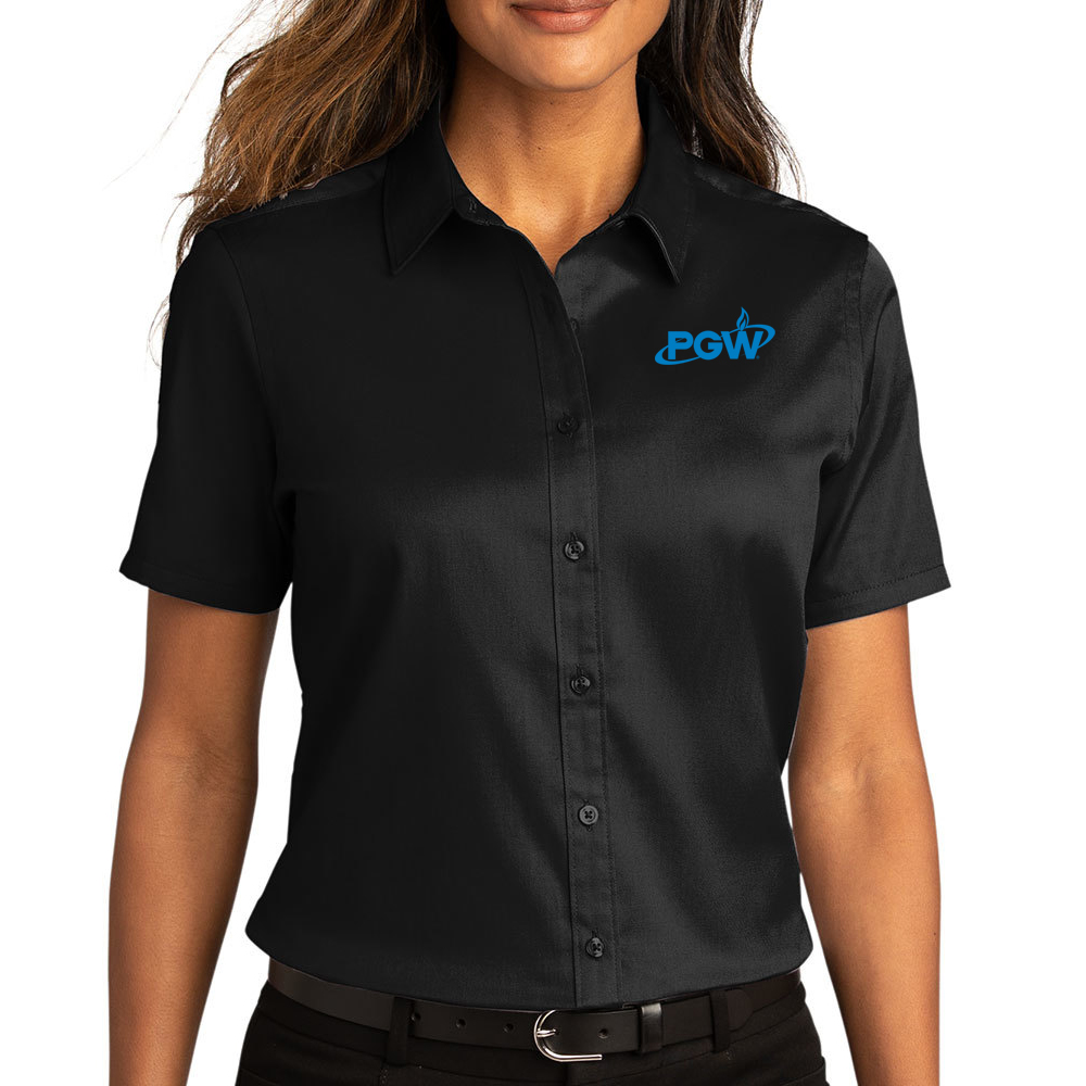 Alternative view of Ladies' Port Authority® Short Sleeve SuperPro React ™ Twill Shirt